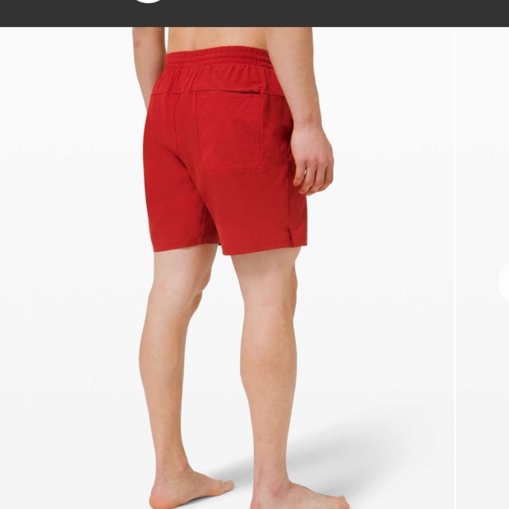 Lululemon Men’s Channel Cross Short 7" Sport Red Size Small